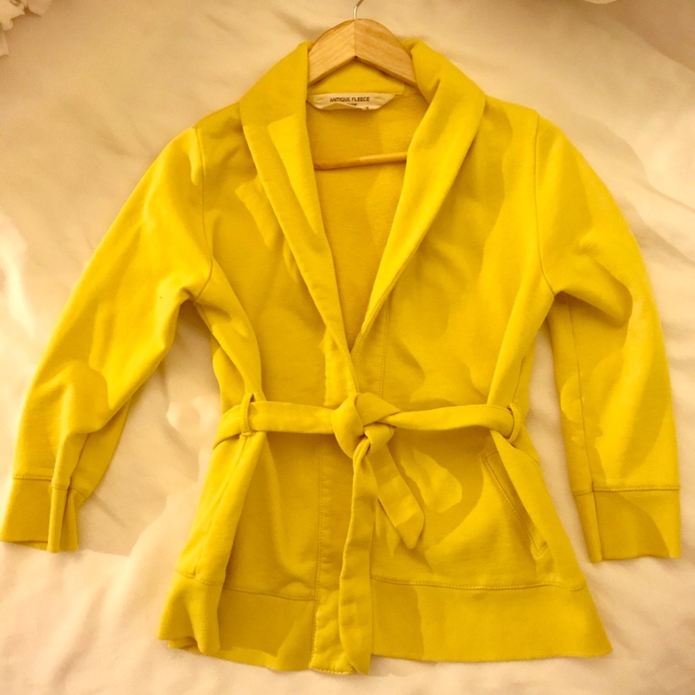 J. Crew yellow sweater/cardigan